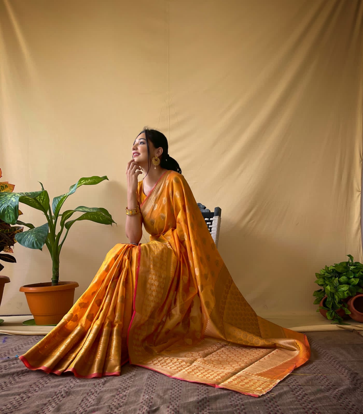 Bt 55 Festive Wear Designer Fancy Weaving Soft Cotton Saree Collection
