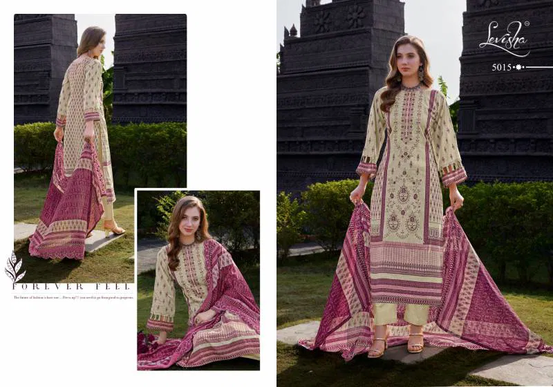 Madhubala 5 By Levisha Cambric Lawn Cotton Dress Material Orders In India