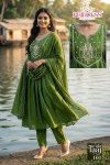 New Taaj By Princess Mal Chanderi Bulk Kurti With Bottom Dupatta Orders In India