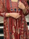 Dhruvi 530 Viscose Anarkali Printed Kurti With Bottom Dupatta