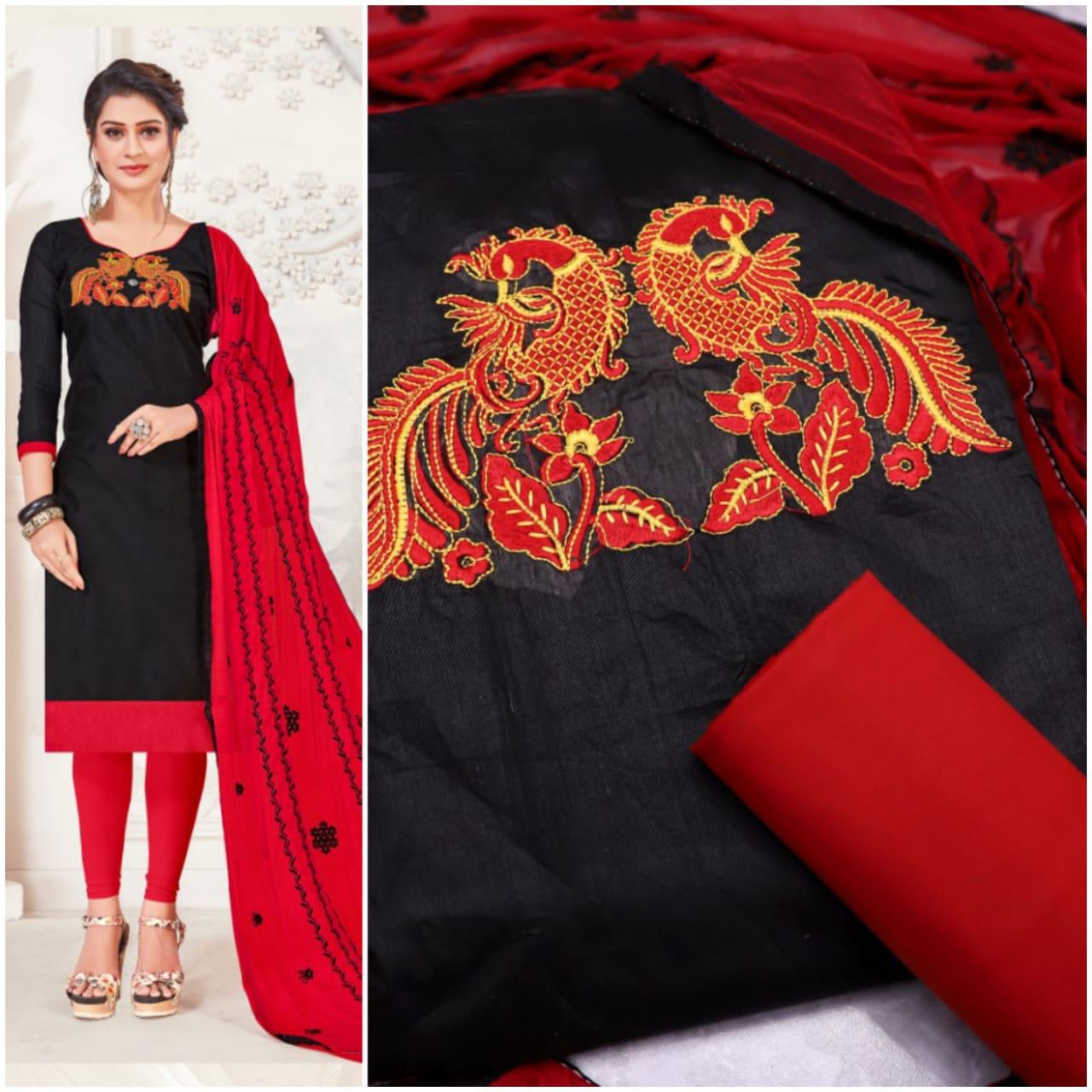 Lollipop Latest Modal Silk Embroidery Work Dress Material Collection Nazmeen Embroidery Work Dupatta 