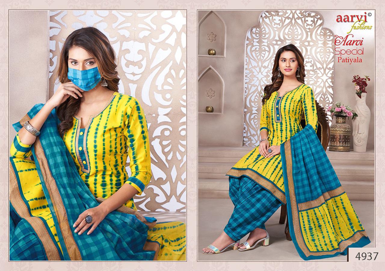 Aarvi Special Patiyala 14 Latest Fancy Designer Casual Wear pure cotton Printed Readymade salwar Suit Collection
