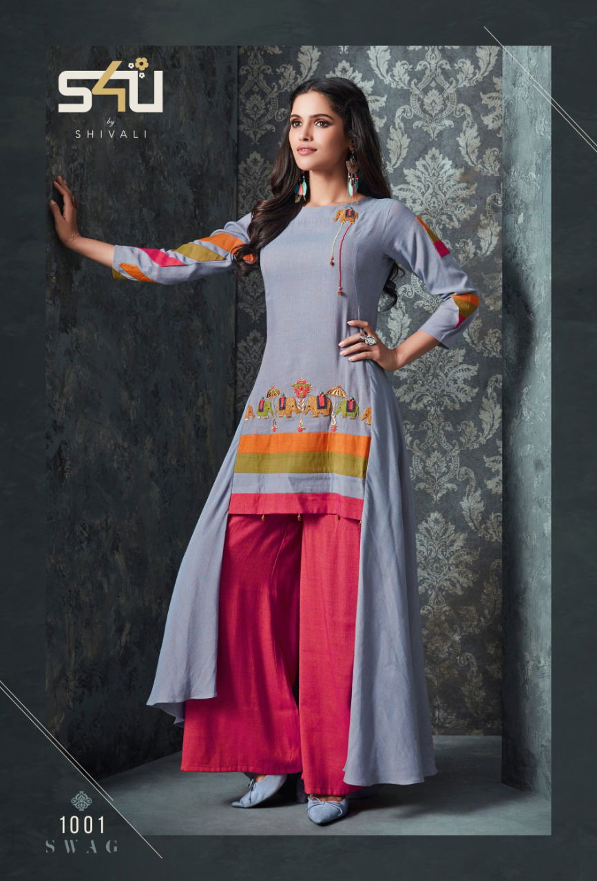 S4U Swag Vol 3 Stylish Killer Silk Party Wear Kurti With Bottom Catalog