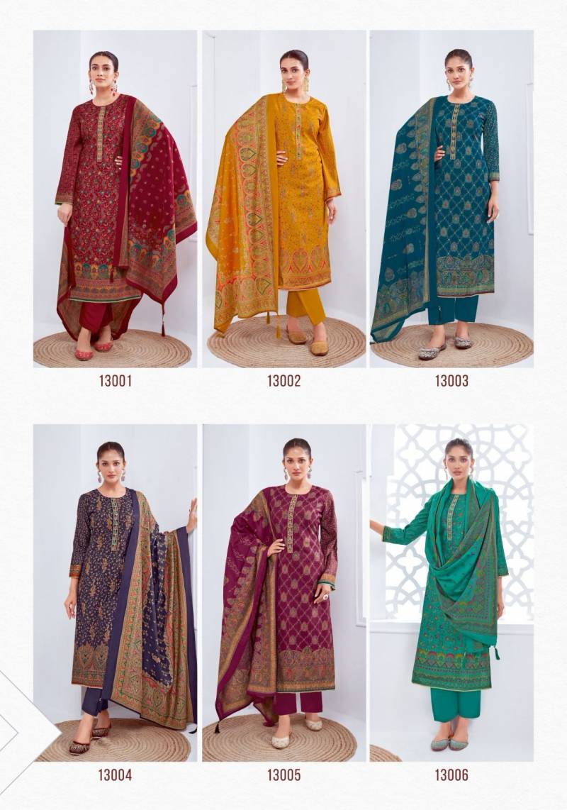 Pushpa Vol 13 By Suryajyoti Modal Printed Dress Material Wholesalers In Delhi