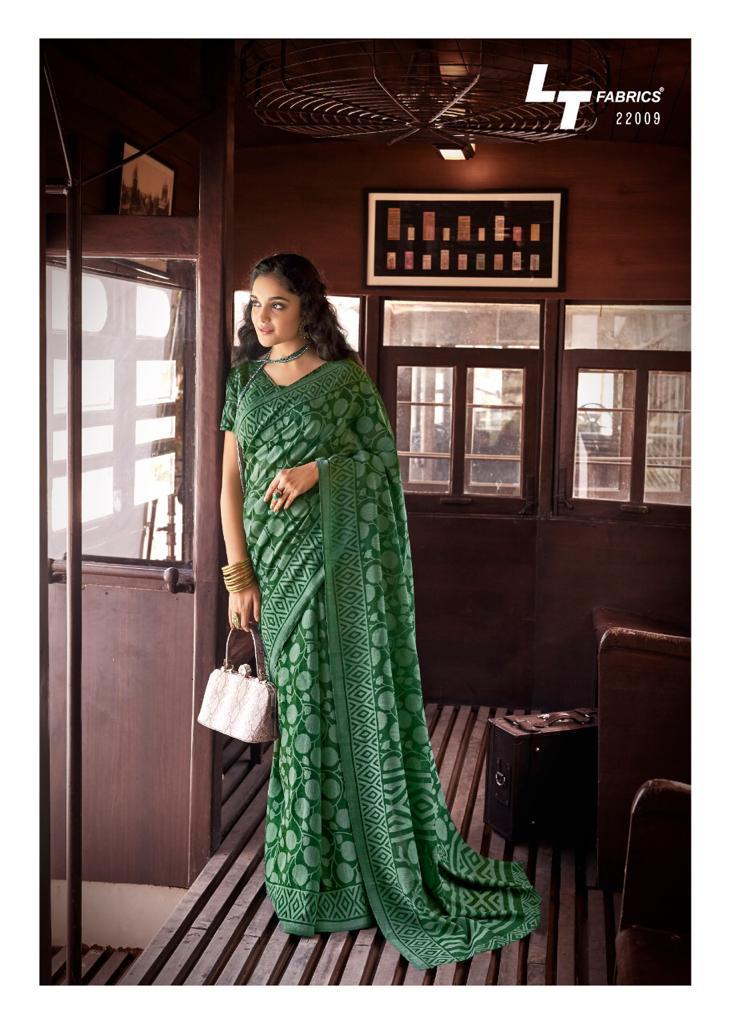 Lt Moksha Latest Fancy Designer Festive Wear Heavy Stylish Linen Braso Silk Saree Collection