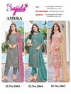 Amyra Vol 1 by Sajida Georgette Embroidery Pakistani Suits Wholesalers In Surat