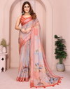 Vc Krishi B Linen Cotton Crafted With All Over Batik Printed Wholesale Saree In India
