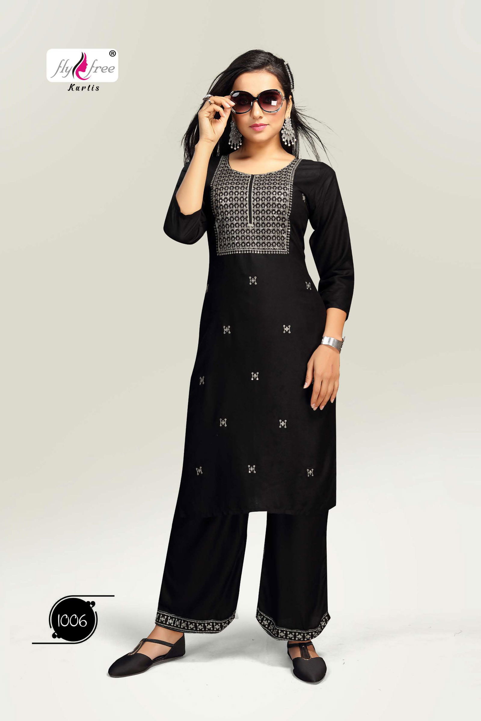 Fly Free Livik Ethnic Wear Kurti With Palazzo Rayon Designer Collection
