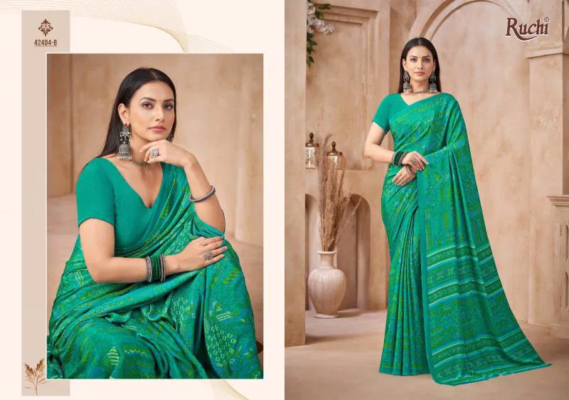 Vivanta Silk 44 By Ruchi Crepe Silk Saree Wholesale Price In Surat