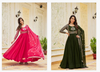 Sn 2374 Beautiful Faux Georgette Gown With Dupatta Wholesale Market In Surat