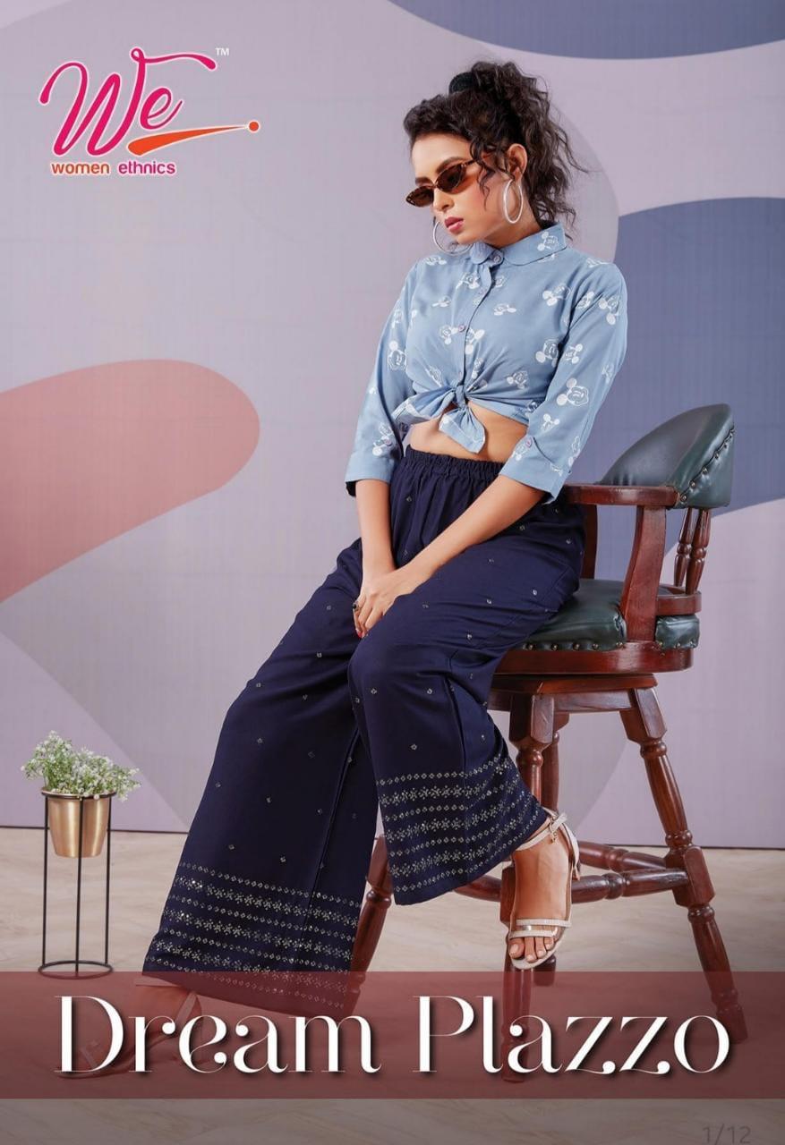 We Dream Latest Fancy Designer Palazzo Pants Casual Wear Collection
