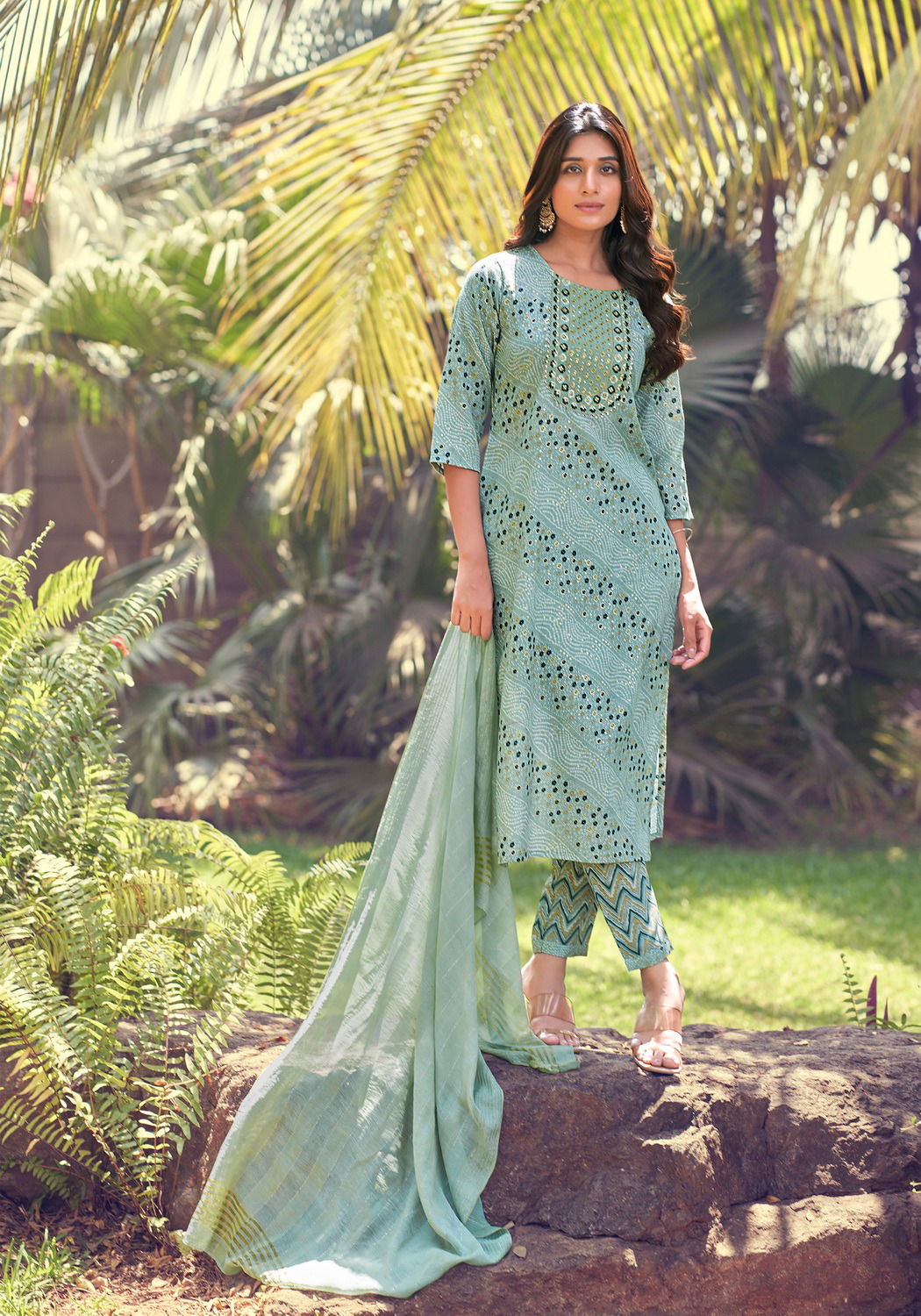 Sunrise Vol 1 Straight Cut Printed Kurti With Bottom Dupatta Wholesale Market In Surat