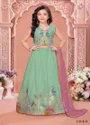 Aarvi Vol 9 Embroidered Vichitra Silk Kids Lehenga Choli Wholesale Online