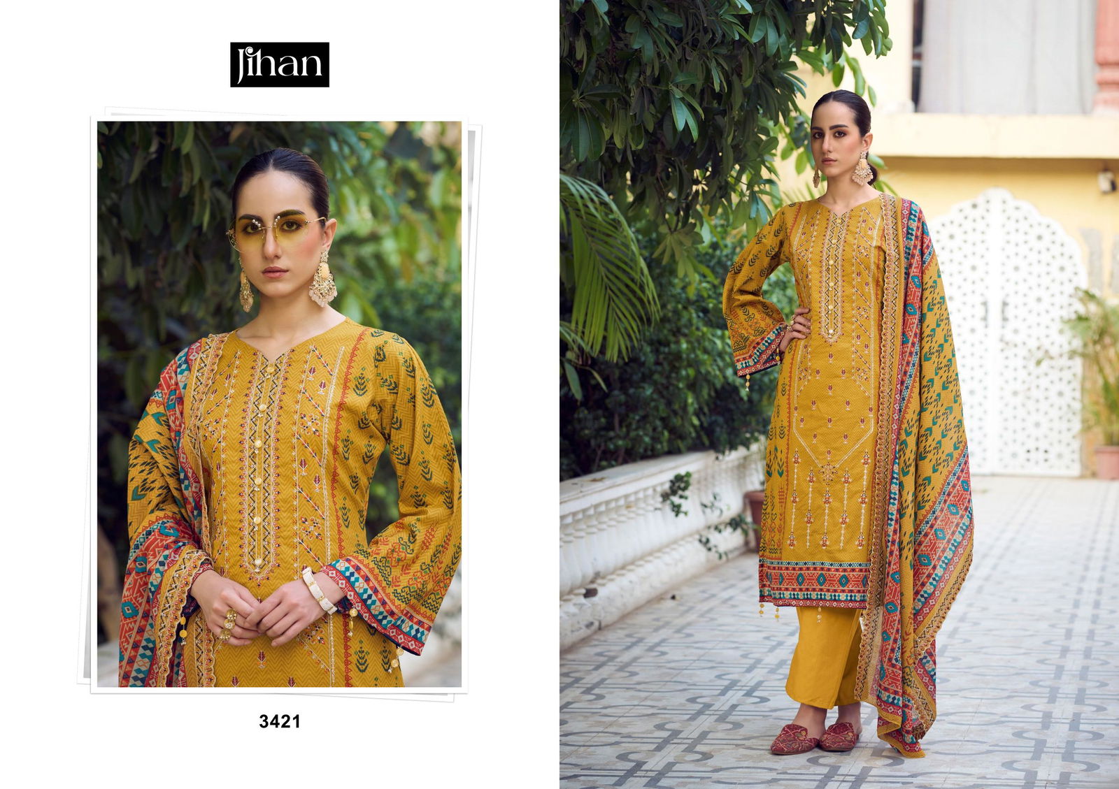 Bin Saeed Lawn Collection Vol 10 By Jihan Lawn Printed Pakistani Suits Wholesale Price
