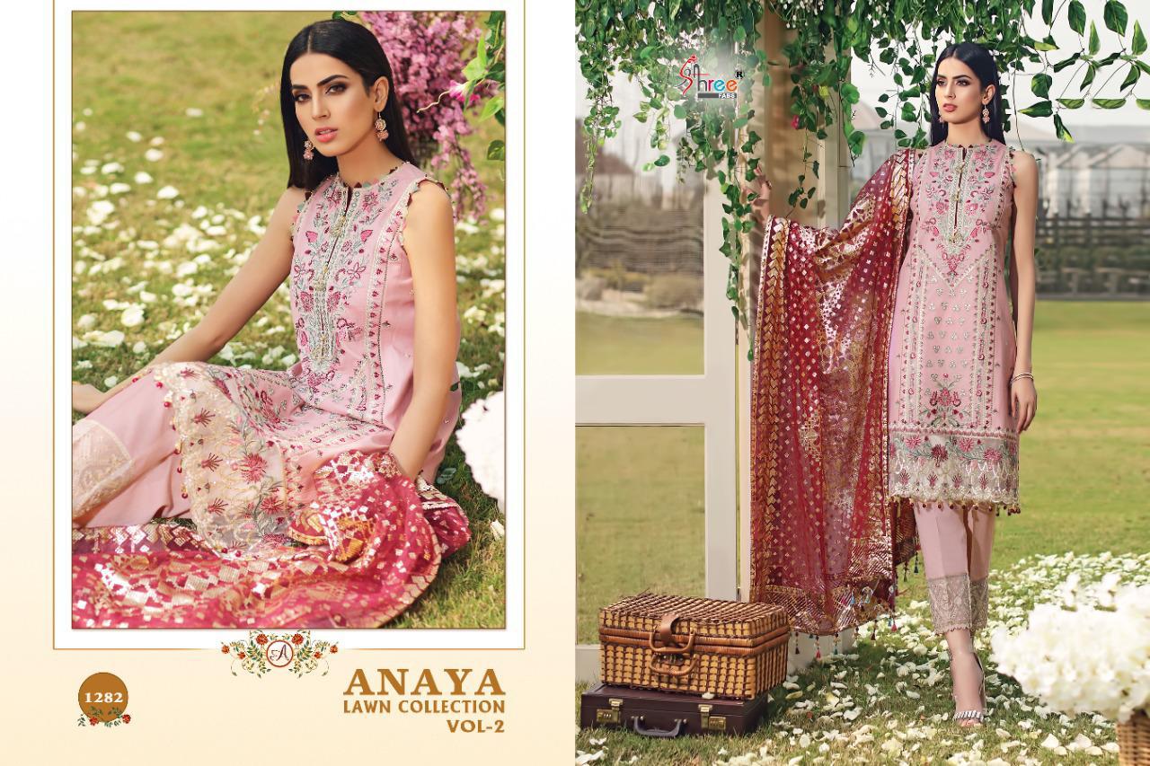 Anaya Lawn Collection Vol-2 Latest Designer Party Wear Wedding Salwar Suit With Heavy Embroider Work 