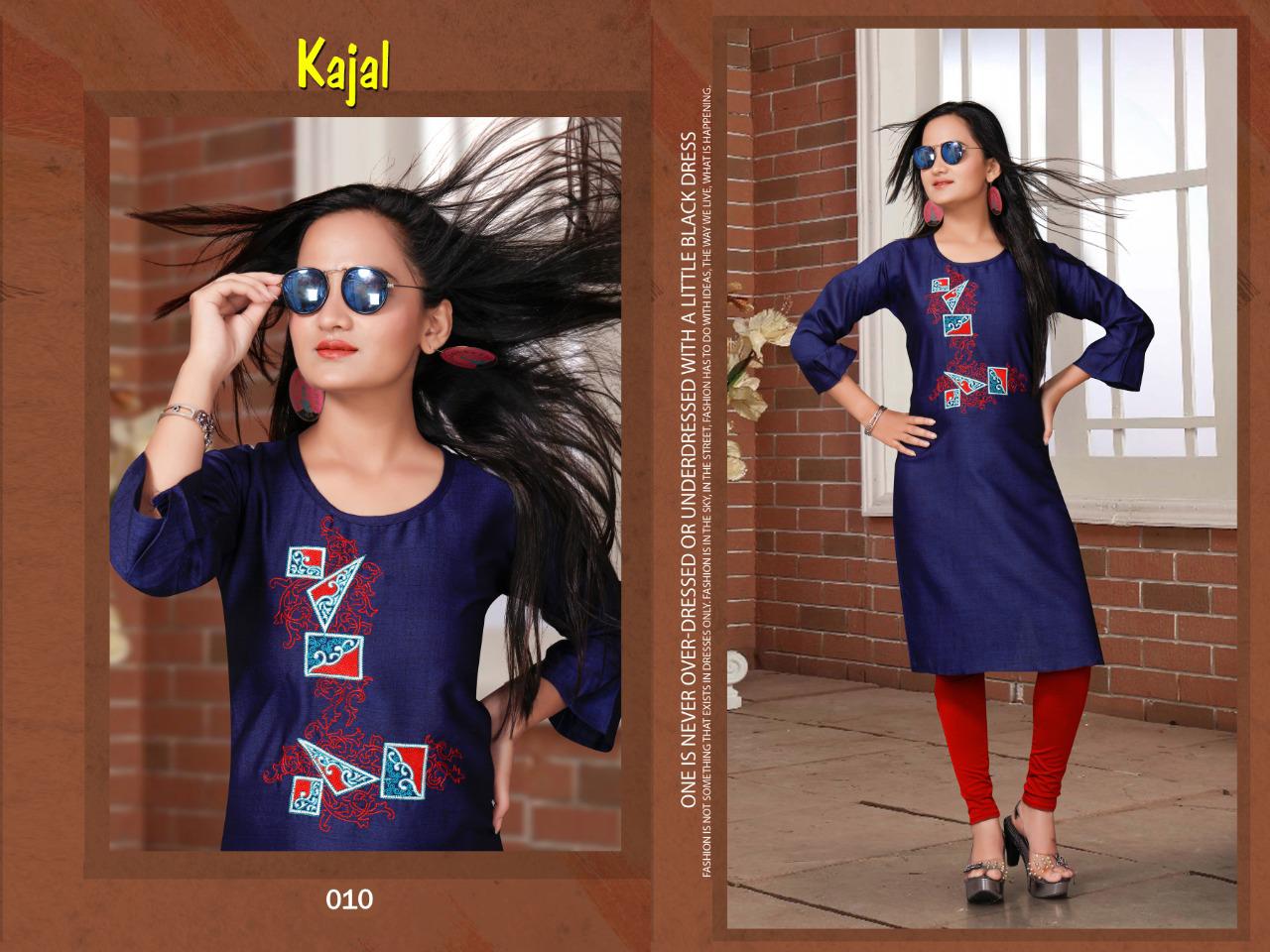 Trendy Aagya Kajal Ethnic Daily Wear Rayon Latest Designer Kurtis Collection