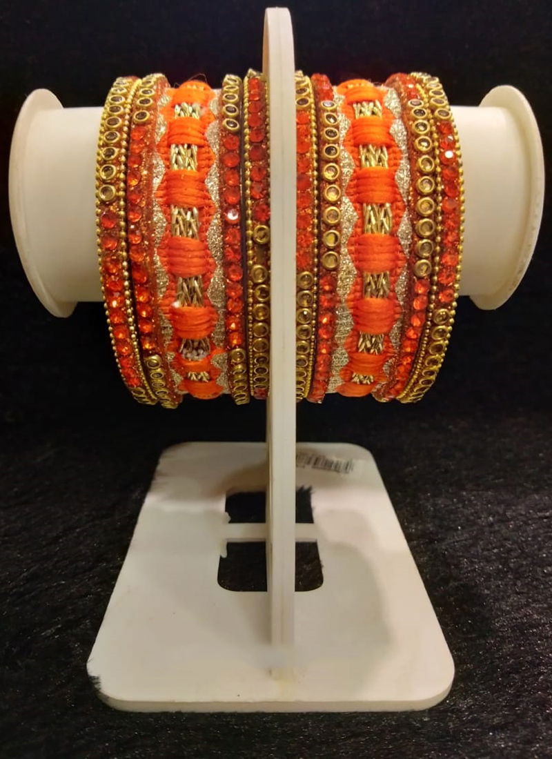 New Latest Designer Thread Work Bangles Set Collection