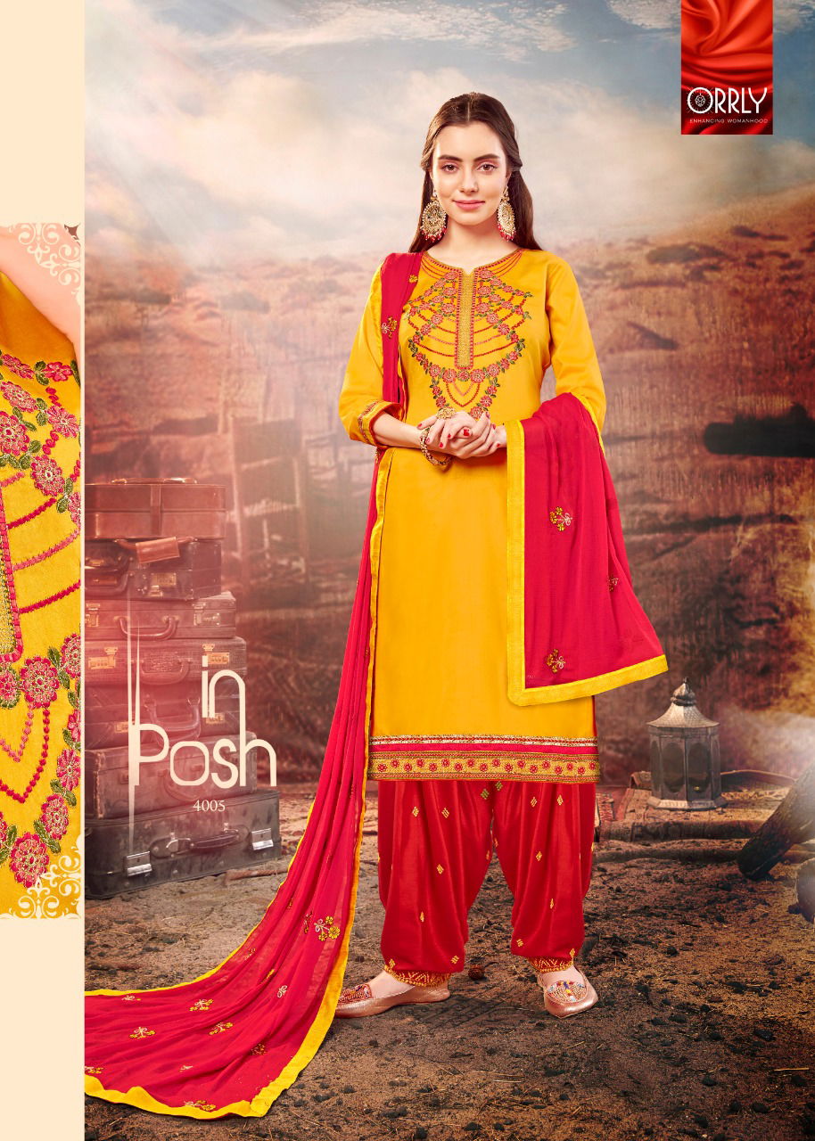 Heavy Embroidery Work Designer Punjabi Dress Material With Nazneen Embroidered Dupatta 