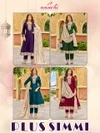 Plus Simmi By Aanchi Vichitra Silk Anarkali Kurti Suits 
