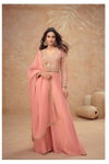 Noor By Gulkayra Designer Simar Silk Embroidery Indo Western Wholesale Online