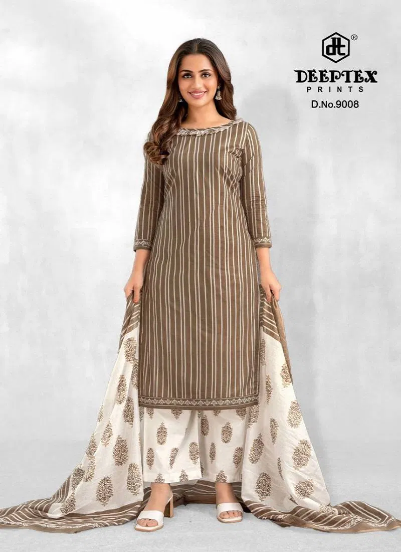 Aaliza Vol 9 By Deeptex Cotton Printed Fancy Dress Material Suppliers In India
