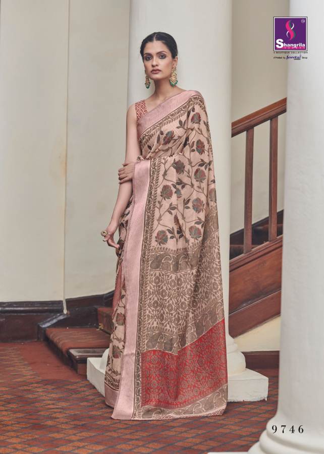Shangrila Sophia Brasso Exclusive Designer Collection Of Brasso Saree