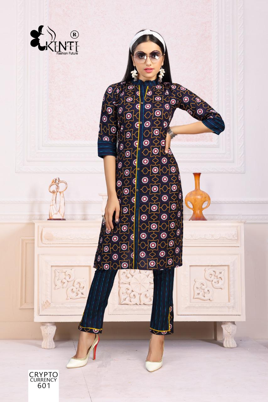 Kinti Crypto Currency 6 Casual Wear Printed Cotton Kurtis Collection
