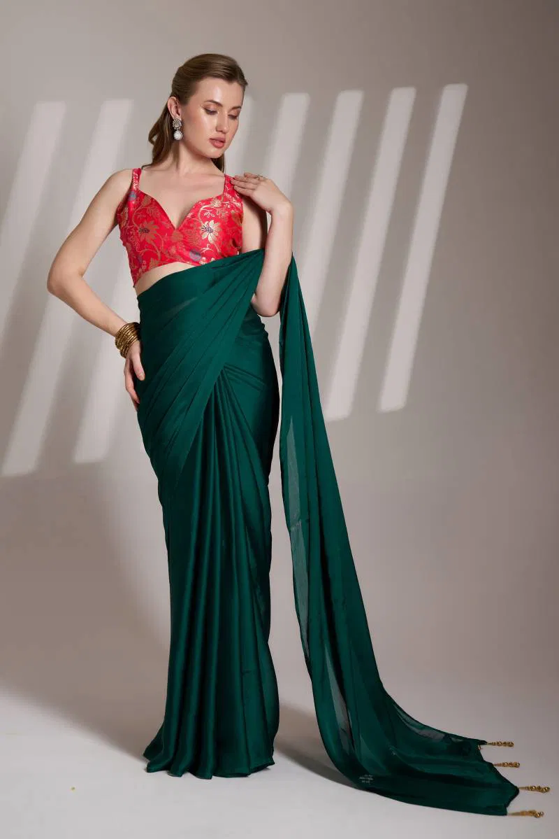 Ziva 37 Party Wear Stylish Rangoli Satin Silk Saree Wholesale Clothing Distributors In India