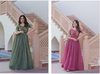 KA 1170 Silver Crunchy mbroidered Koti Designer Gown Orders In India

