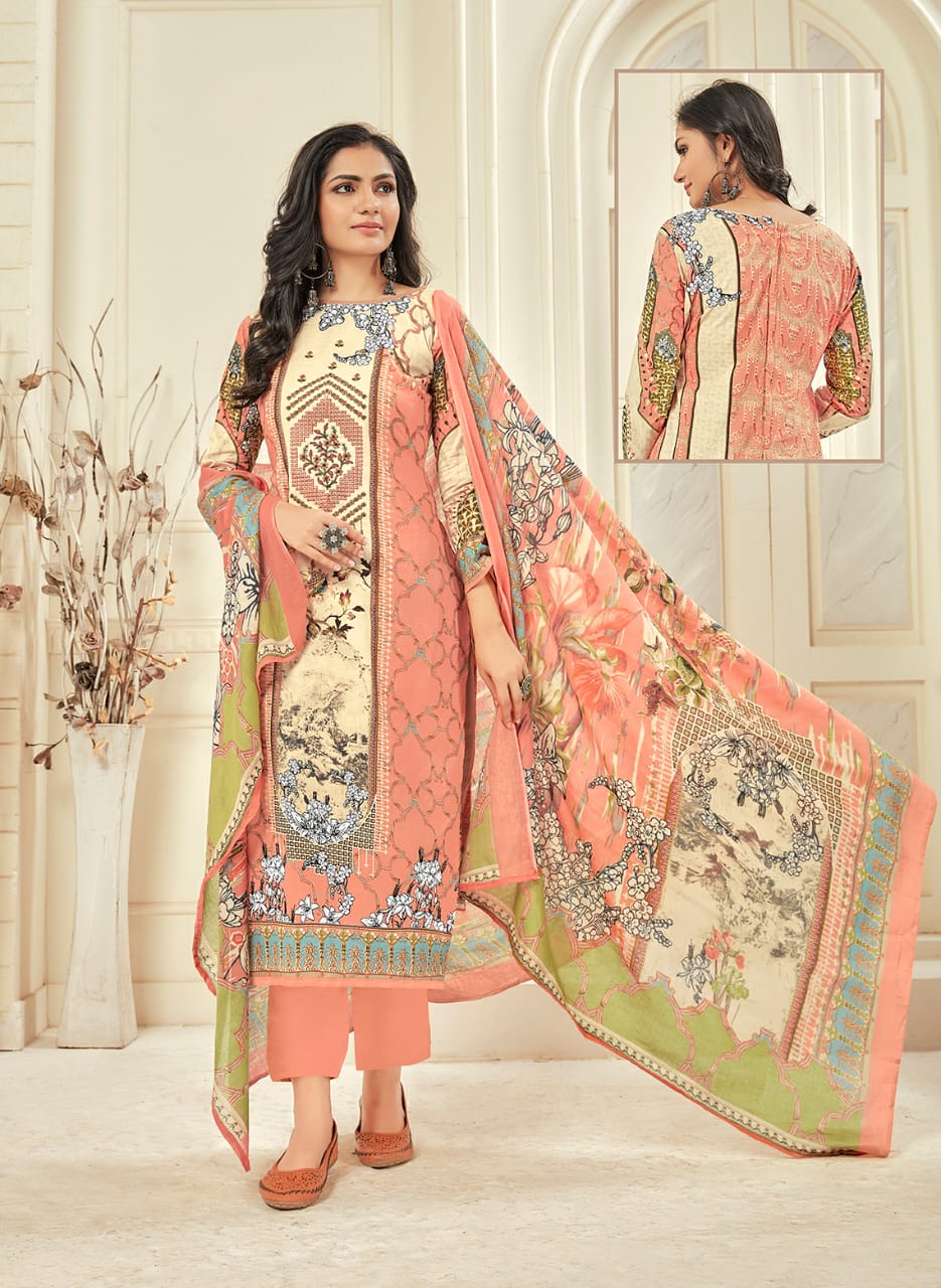Vastu Samrina Lawn Latest Casual Wear Printed Cotton Dress Material Collection