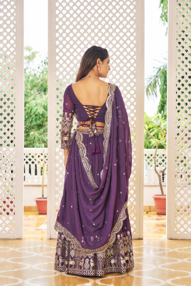 Sn 2298 Faux Georgette Designer Lehenga Choli Wholesale Price In Surat