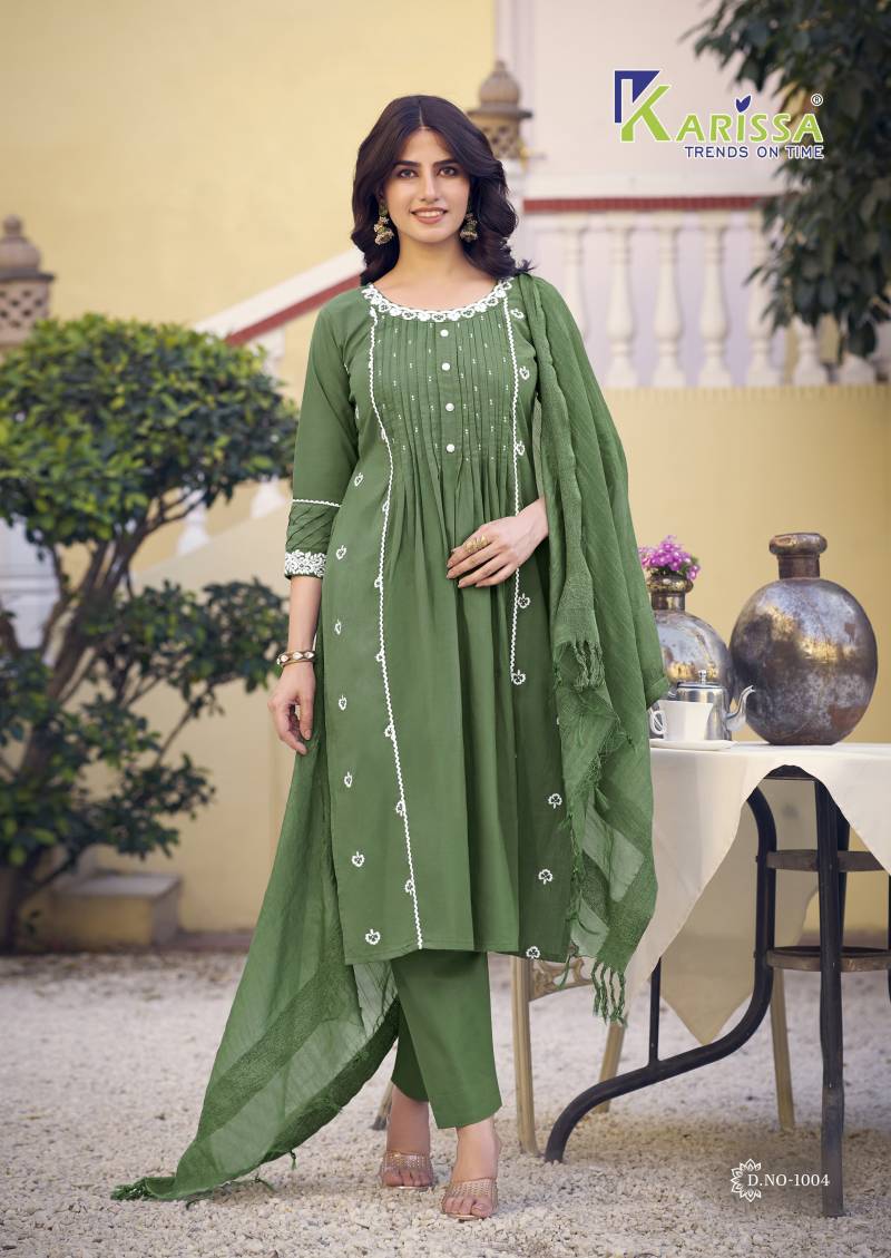 Iconic By Karissa Cotton Wholesale Kurti With Bottom Dupatta Suppliers In Mumbai
