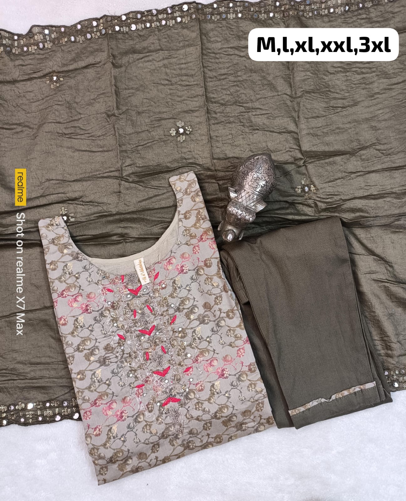 Virat Hand Work Masleen Kurti With Bottom Dupatta Catalog
