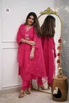 KF 4053 Kalaai Viscose Chanderi Kurti With Bottom Dupatta Wholesale Online