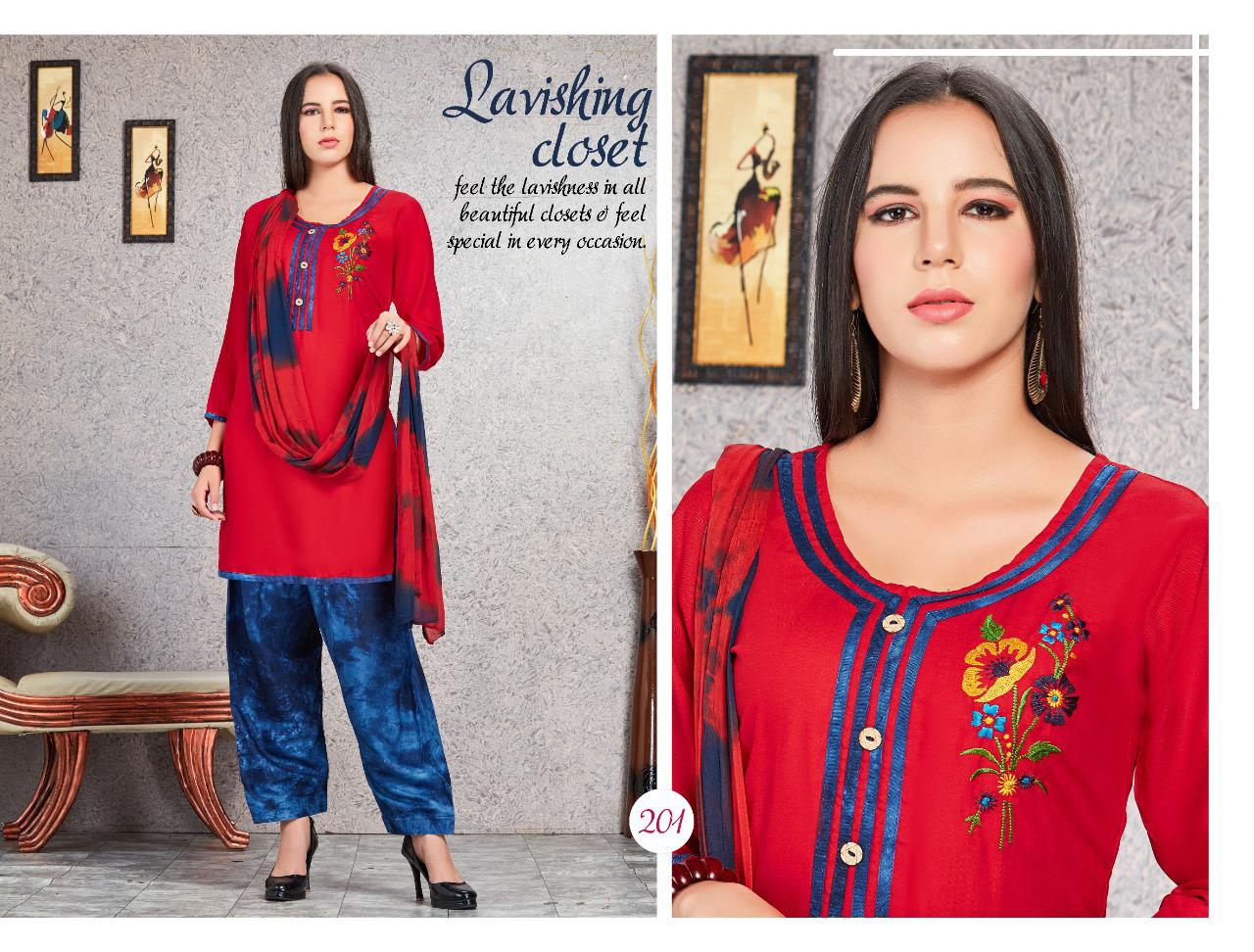 Trendy Lagan Latest Regular Wear Rayon Readymade Salwar Kameez Collection