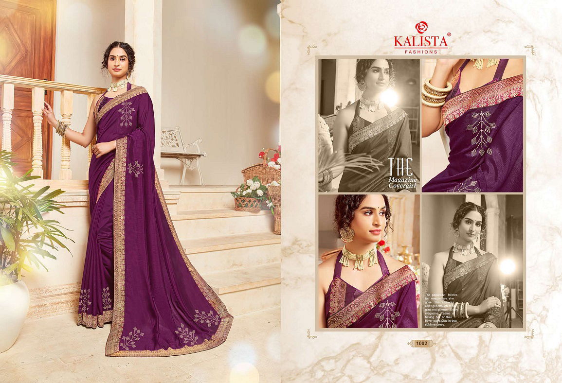 Kalishta Your Choice Exclusive Festival Wear Designer Vichitra Silk Saree Collection
