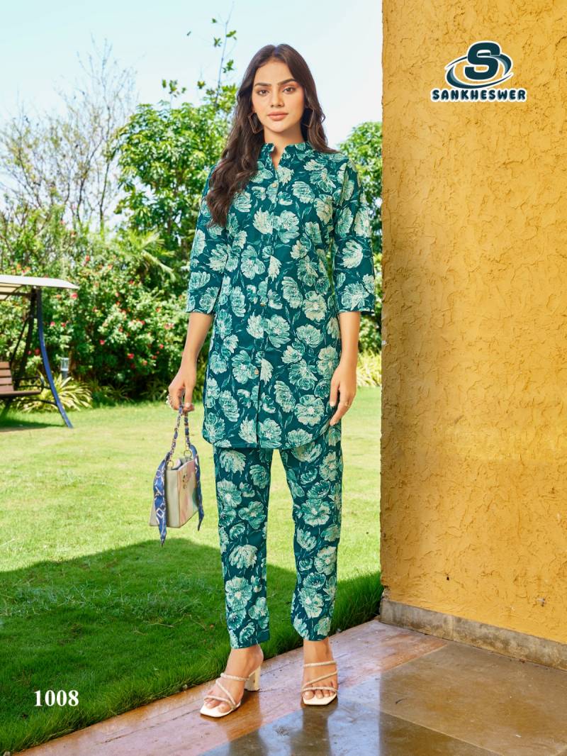 Cottan Beats Vol 2 By Sankheswer Cotton Printed Co Ord Set Best Wholesale Shop In Surat