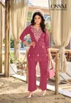 Vama Vol 5 By Ossm Viscos Vetican Silk Embroidery Bulk Co Ord Set Orders In India