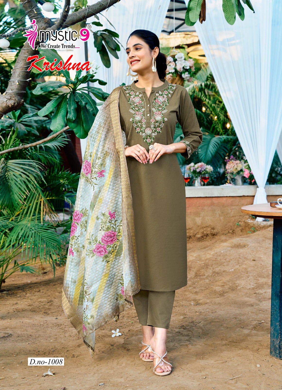 Krishna Vol 1 By Mystic 9 Cotton Flex Kurti With Bottom Dupatta Orders In India