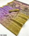 Rajyog Rainbow Digital Soft Tusser And Printed With Zari Border Saree Wholesale Distributors In India