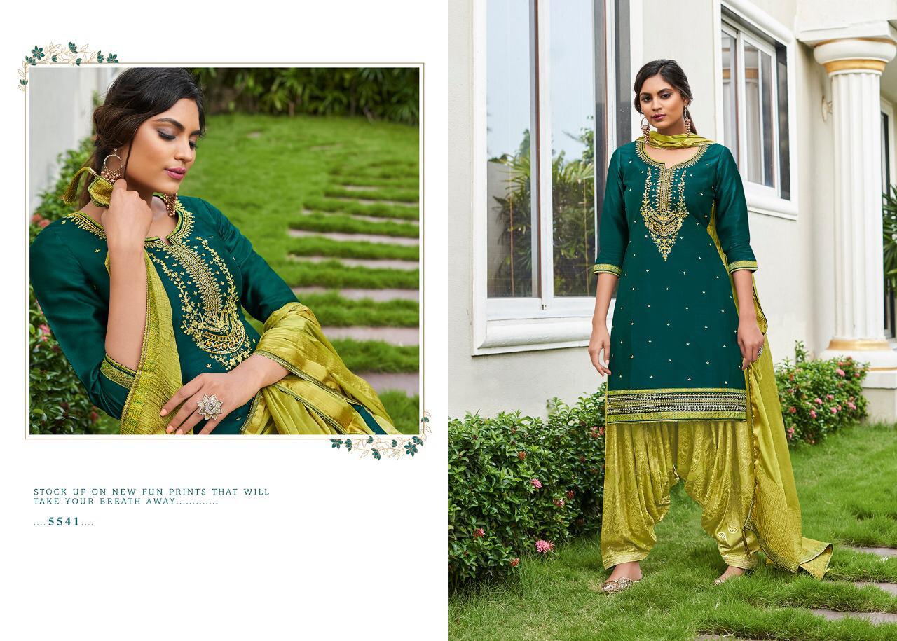Kessi Sringar By Patiyala House Vol-17 Jam Silk Cotton Embroidery work with Jacquard Bottom Unstiched Punjabi Patiyala Salwar Suit Collections