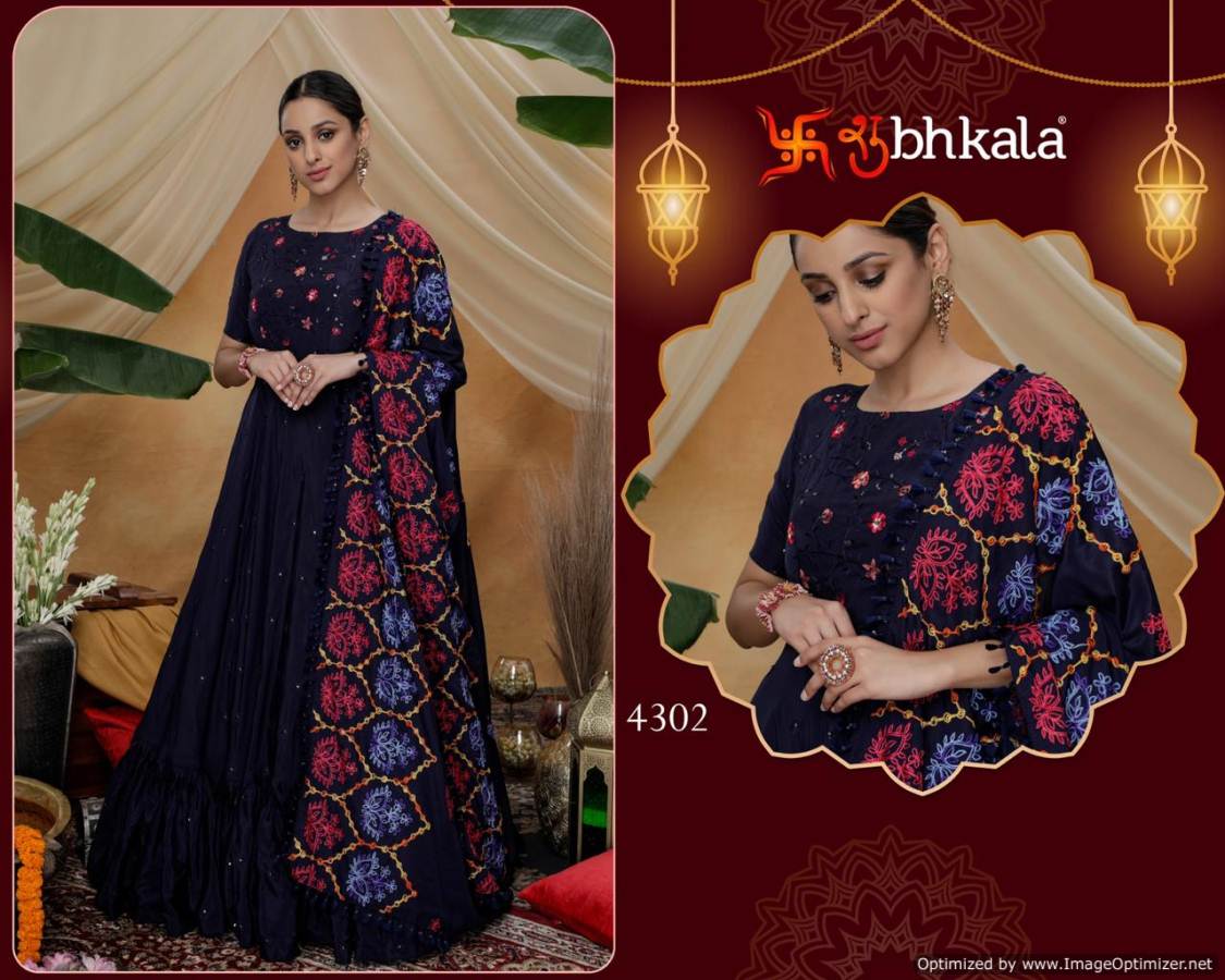Subhkala Flory Vol 6 Latest Designer Festive Wear Embroidered Heavy Ladies Gown Collection (Single 1760/-)