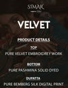 Glossy Simar Velvet 1530 Series Desginer Party Wear Salwar Suits Collection at Wholesale Price