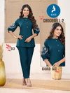Chocoobell 2 By Kaya Casual Wear Vertican Printed Wholesale Co Ord Set In India