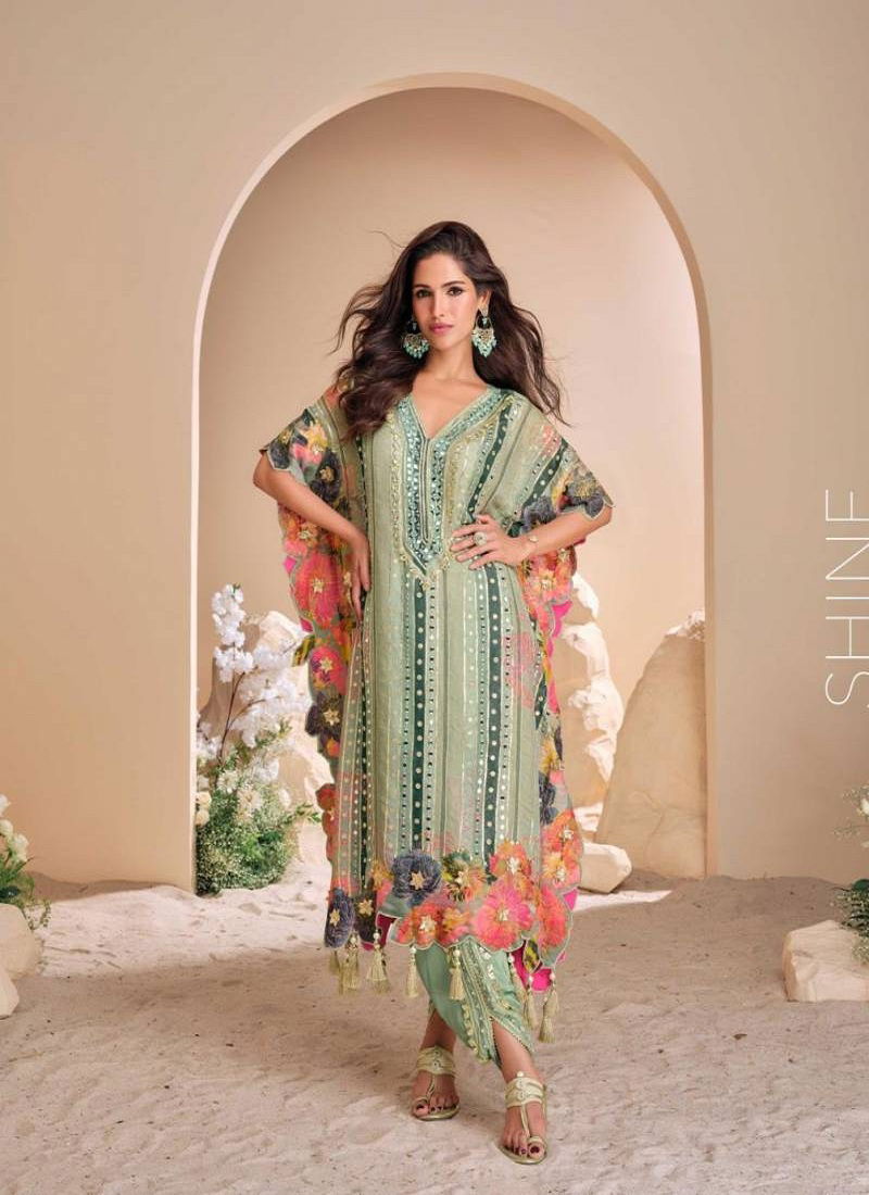 Jhoomar Nx By Sayuri Designer Viscose Kaftan With Tulip Wholesale In India
