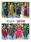 Arohi Vol 1 by Mystic 9 Vertican Dobby Wholesale Kurti With Bottom Dupatta In India
