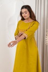 Naisha K 415 Dhabhu Cotton Casual Wear Aline Kurti And Bottom Wholesalers In Delhi