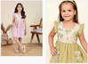 T 3437 A And B Linen Crochet Kids Girls Wear Collection Wholesale Market In Surat With Price
