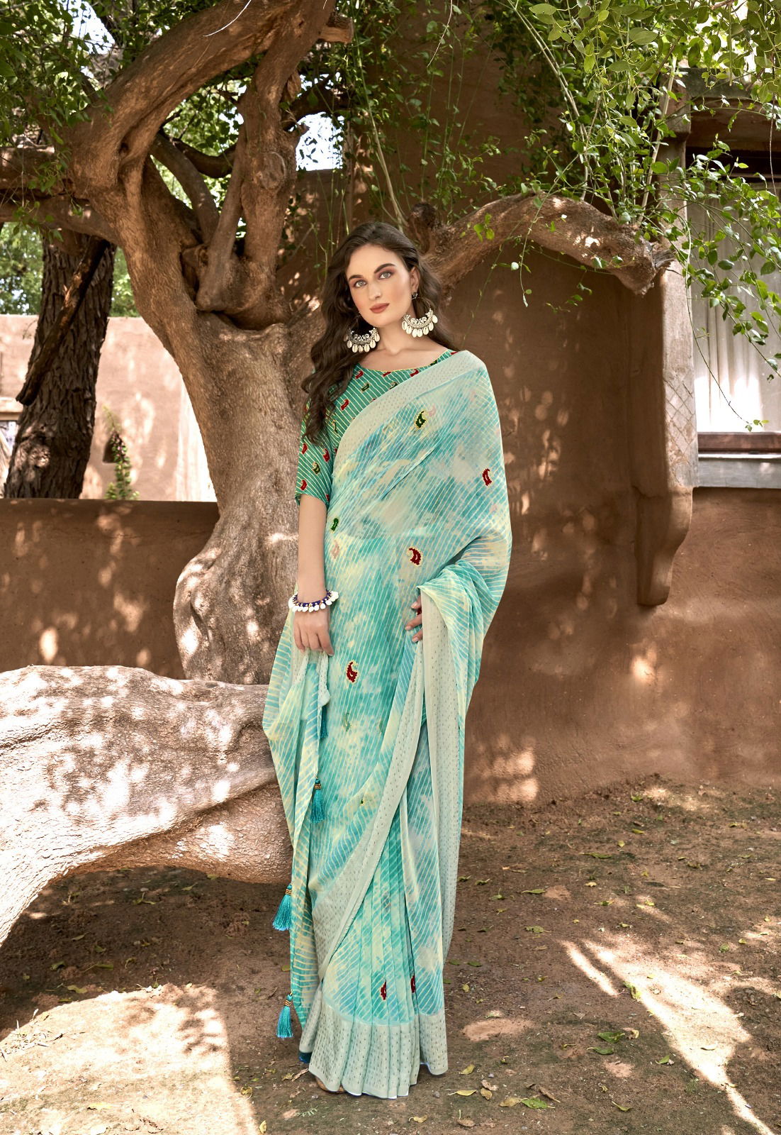 Ujala Vol 2 By Vallabhi Georgette Daily Wear Sarees Wholesale Market In Surat