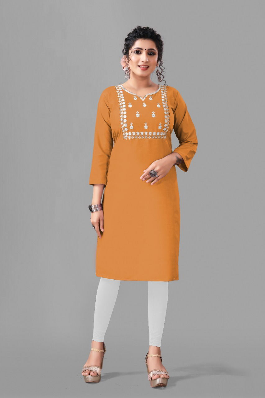 Kiwi Cotton Bland Kurti Catalog